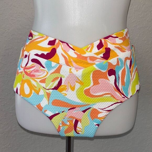NWT Birdsong GROOVY ruffle halter tankini swim bathing suit M/36DD - Picture 11 of 16